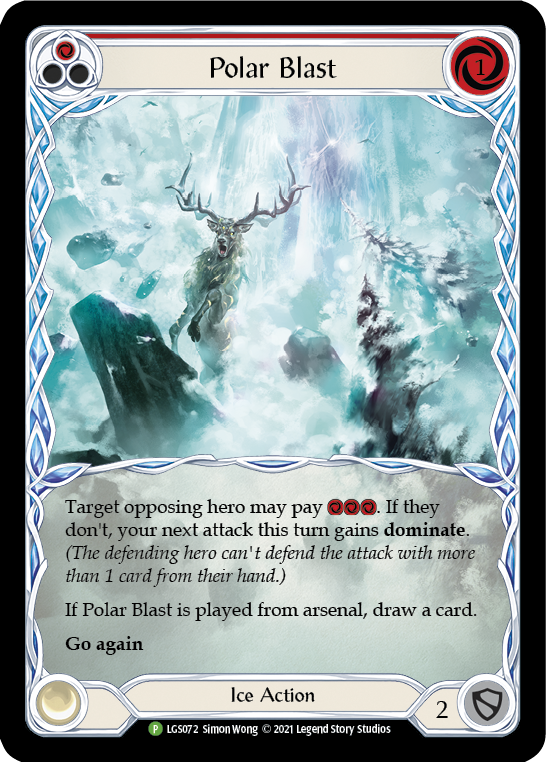 Polar Blast (Red) [LGS072] (Promo)  Rainbow Foil | Good Games Adelaide SA