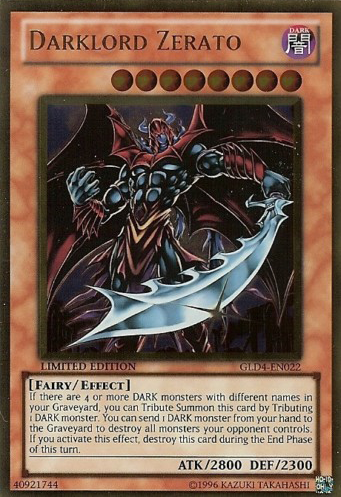Darklord Zerato [GLD4-EN022] Gold Rare | Good Games Adelaide SA