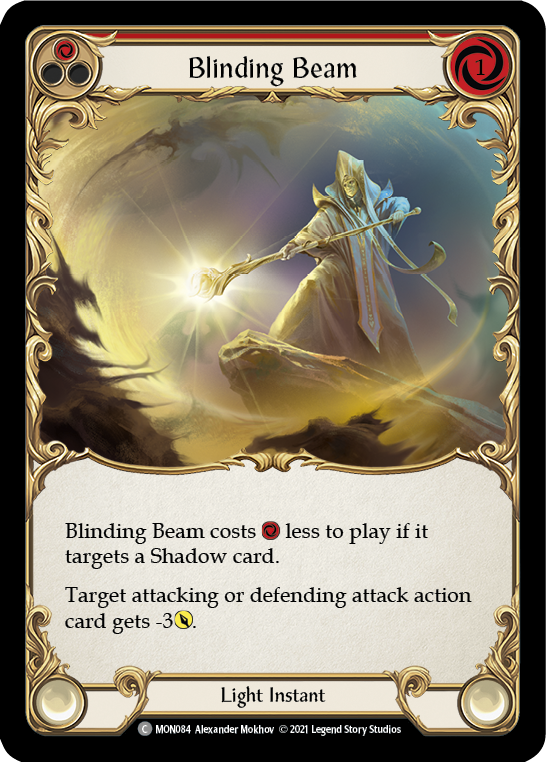 Blinding Beam (Red) [MON084] 1st Edition Normal | Good Games Adelaide SA