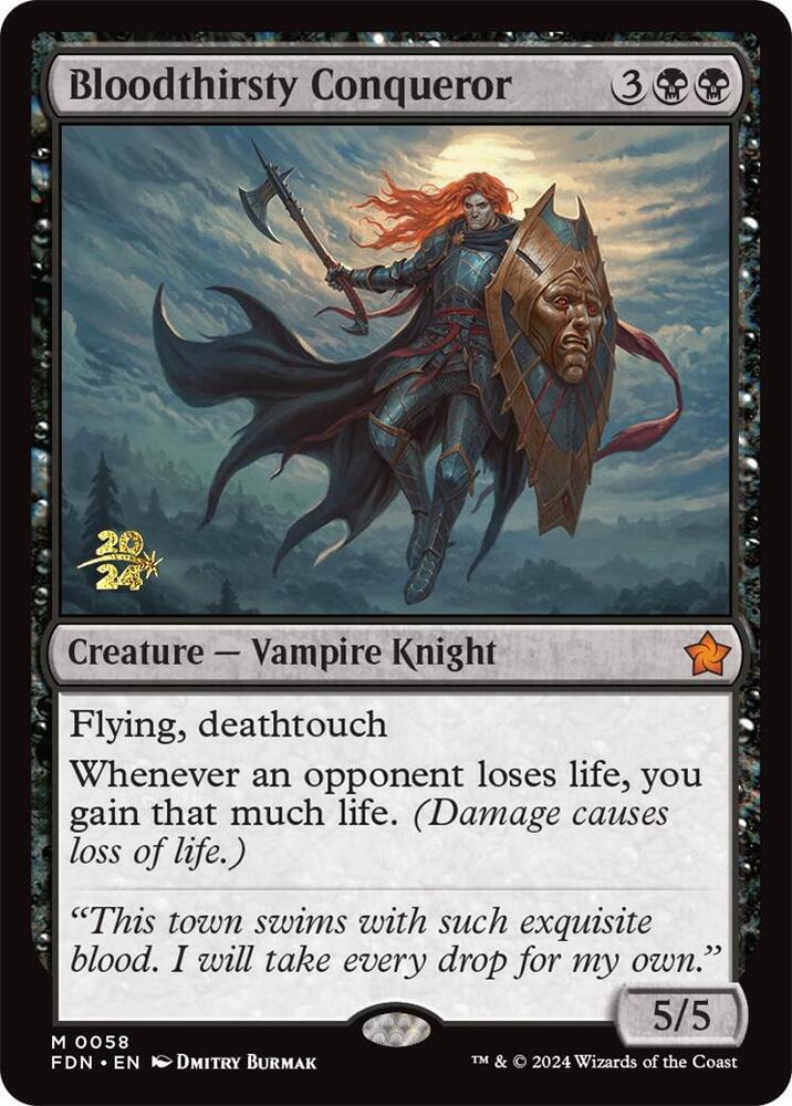 Bloodthirsty Conqueror 58 (Prerelease Cards)  - Foil | Good Games Adelaide SA
