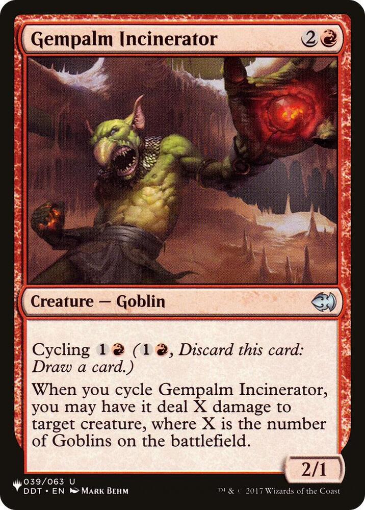 Gempalm Incinerator 039/063 (The List Reprints)  | Good Games Adelaide SA