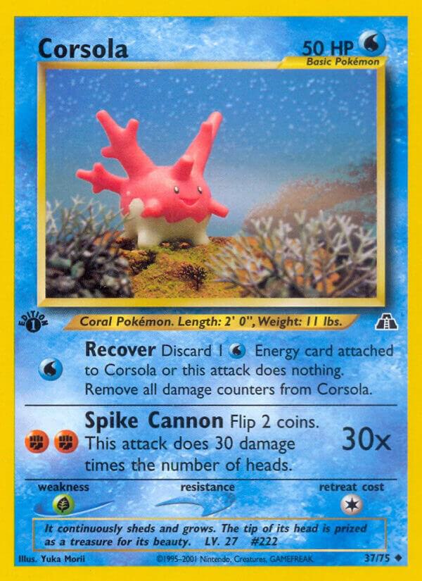 Corsola 37/75 (Neo Discovery)  - 1st Edition | Good Games Adelaide SA