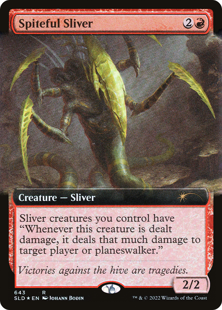 Spiteful Sliver (Extended Art) [Secret Lair Drop Promos] | Good Games Adelaide SA