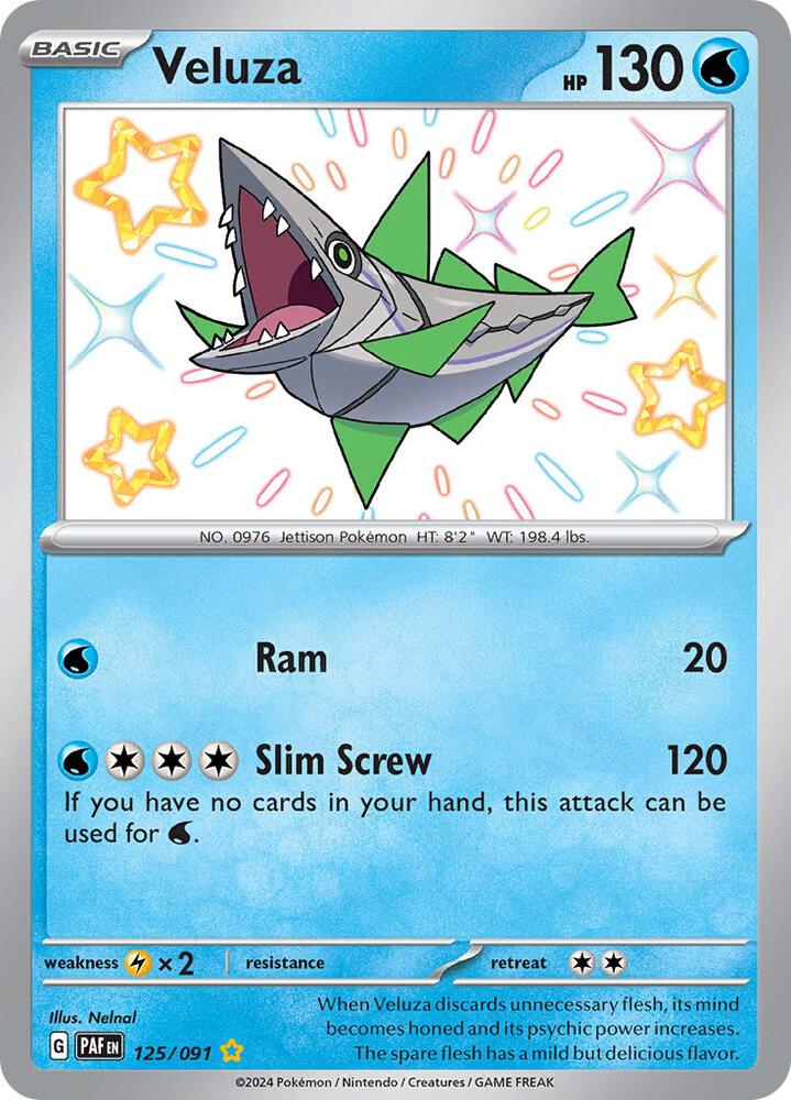 Veluza 125/091 (SV: Paldean Fates)  - Holofoil | Good Games Adelaide SA