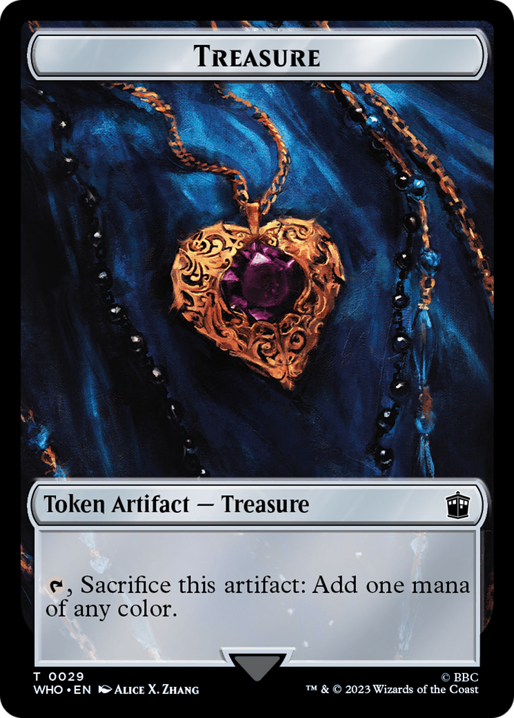 Warrior // Treasure (0029) Double-Sided Token [Doctor Who Tokens] | Good Games Adelaide SA