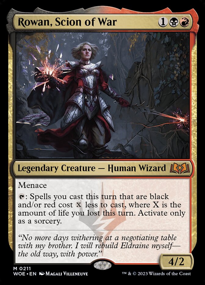 Rowan, Scion of War 211 (Wilds of Eldraine)  - Foil | Good Games Adelaide SA