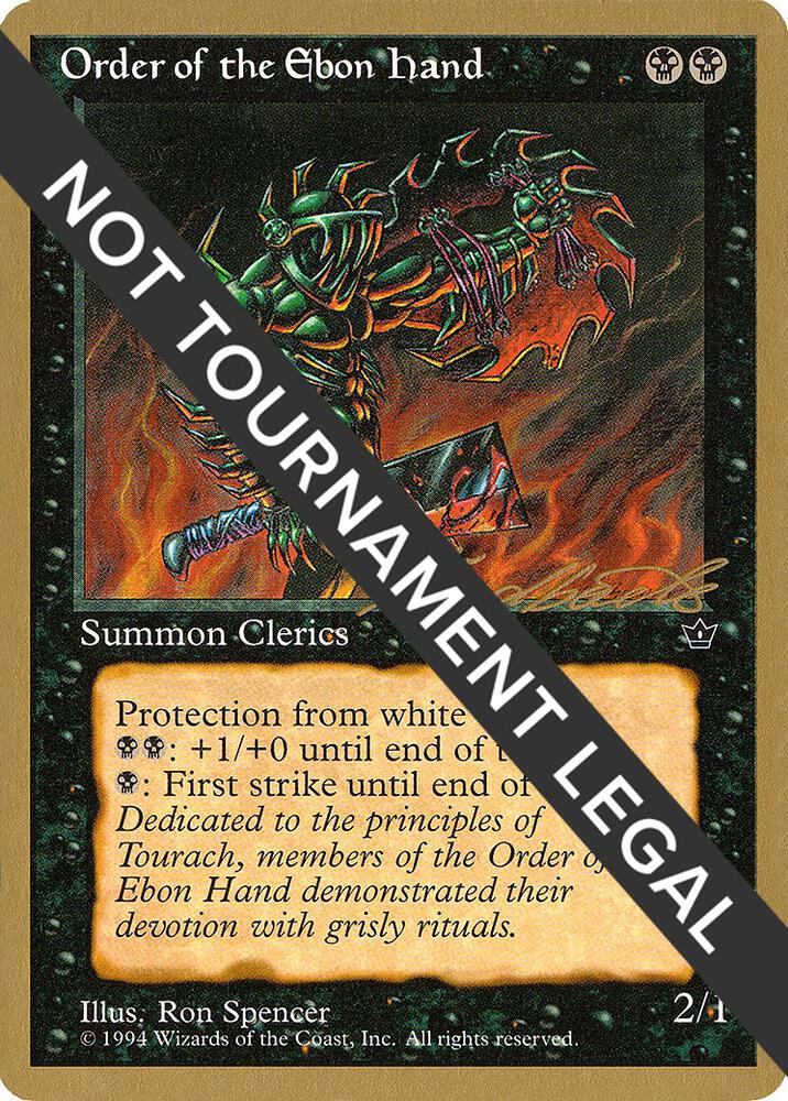 Order of the Ebon Hand Spencer 1996 Leon Lindback FEM  (World Championship Decks)  | Good Games Adelaide SA