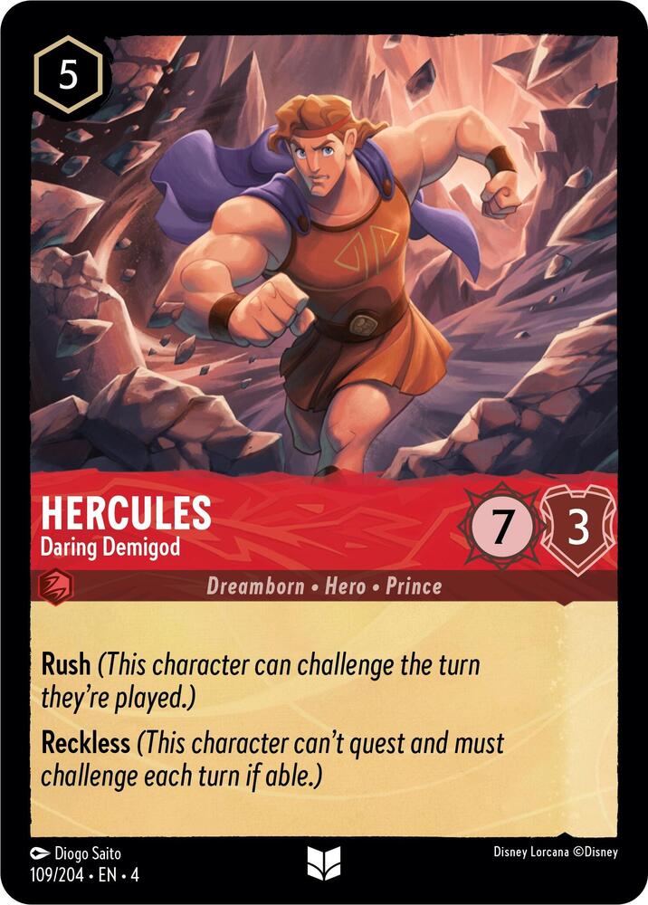 Hercules Daring Demigod 109/204 (Ursula's Return)  | Good Games Adelaide SA