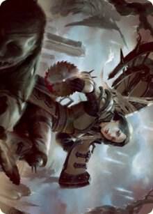 Sawblade Slinger Art Card 54 (Art Series: Innistrad: Crimson Vow)  | Good Games Adelaide SA