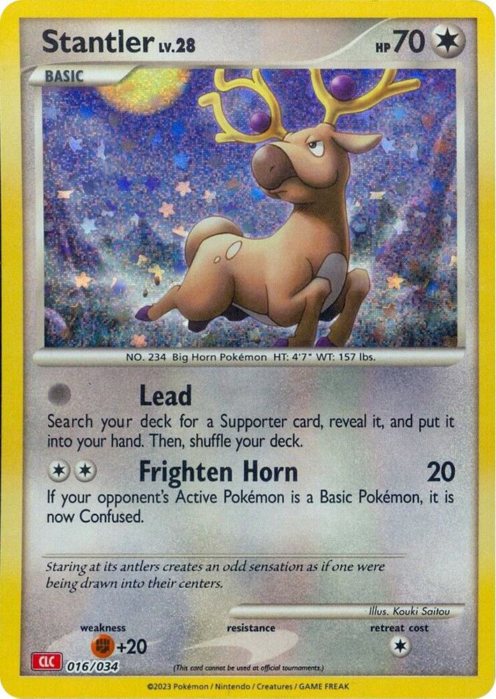 Stantler 016/034 (Trading Card Game Classic)  - Holofoil | Good Games Adelaide SA