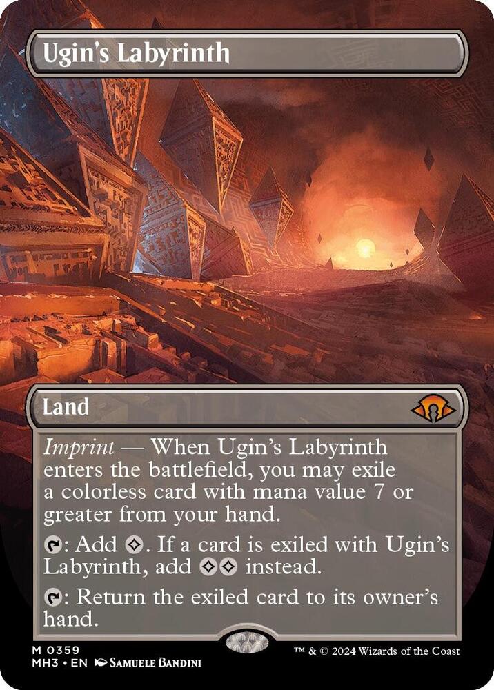 Ugin's Labyrinth 359/319 (Modern Horizons 3)  - Borderless Foil | Good Games Adelaide SA