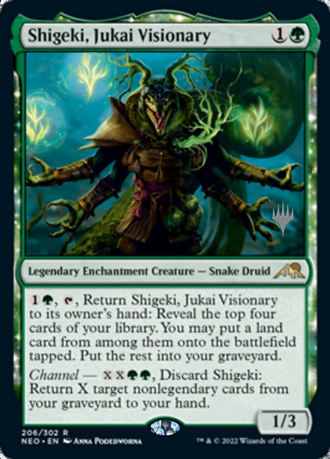 Shigeki, Jukai Visionary (Promo Pack) [Kamigawa: Neon Dynasty Promos] | Good Games Adelaide SA