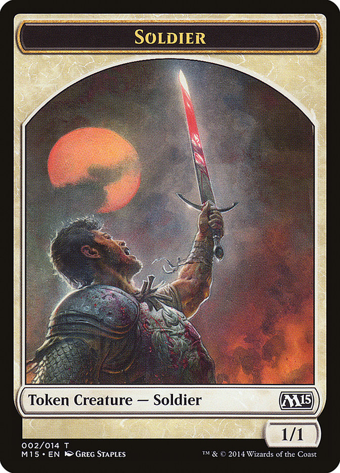 Soldier Token [Magic 2015 Tokens] | Good Games Adelaide SA