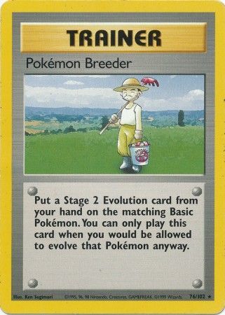 Pokemon Breeder (76/102) [Base Set Unlimited] | Good Games Adelaide SA
