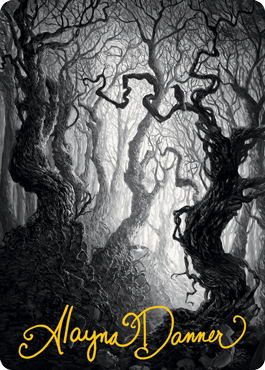 Forest 2 Art Card (Gold-Stamped Signature) [Innistrad: Midnight Hunt Art Series] | Good Games Adelaide SA