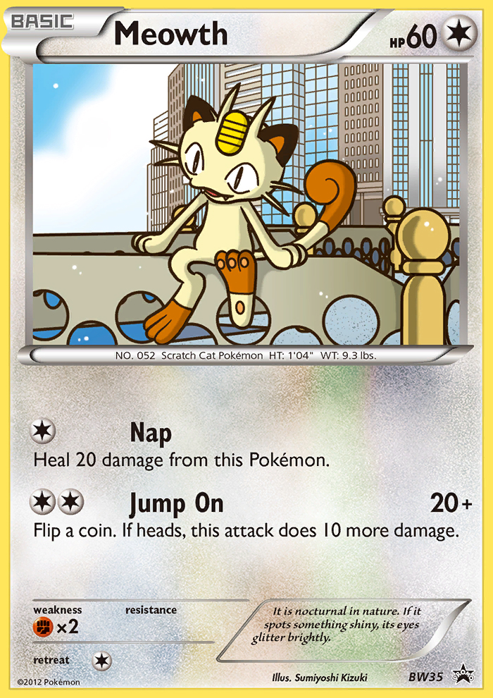 Meowth (BW35) [Black & White: Black Star Promos] | Good Games Adelaide SA