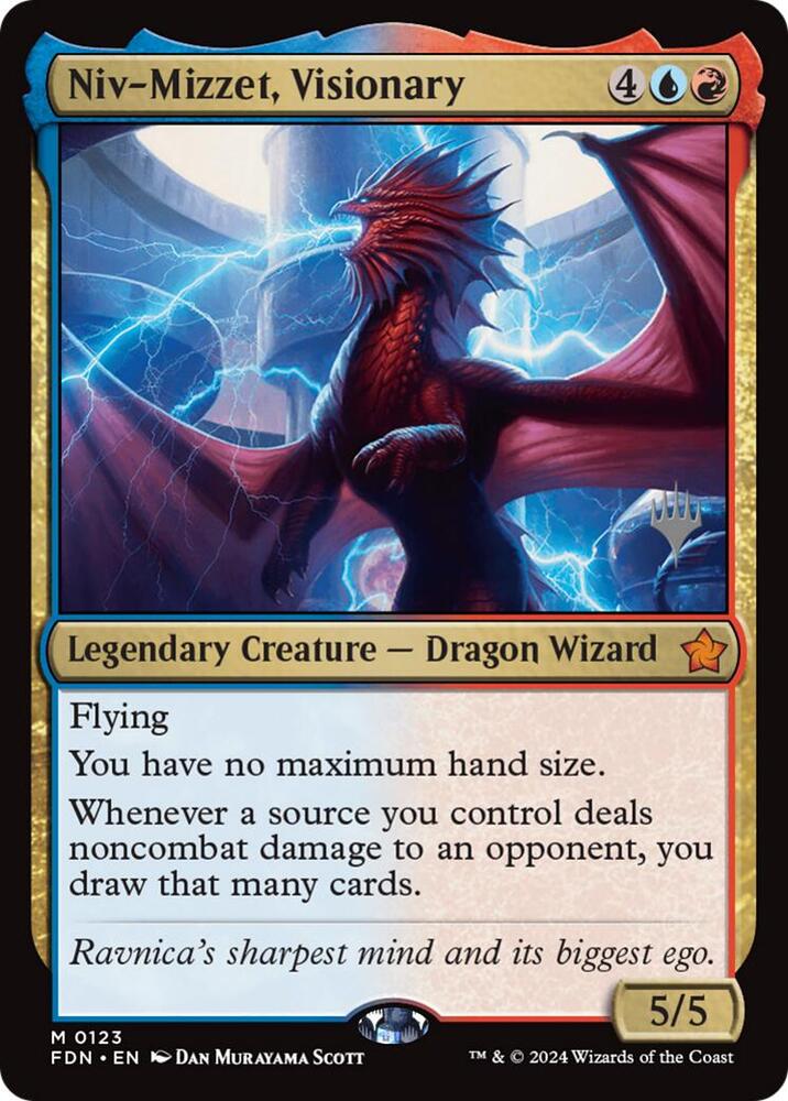 Niv-Mizzet, Visionary 123 (Promo Pack: Duskmourn: House of Horror)  | Good Games Adelaide SA