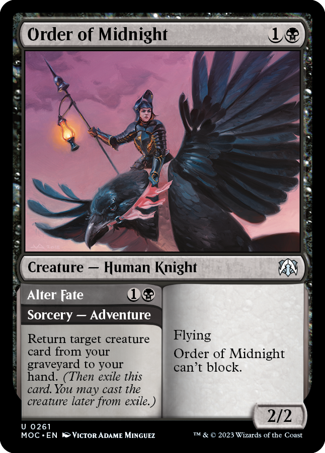 Order of Midnight // Alter Fate [March of the Machine Commander] | Good Games Adelaide SA