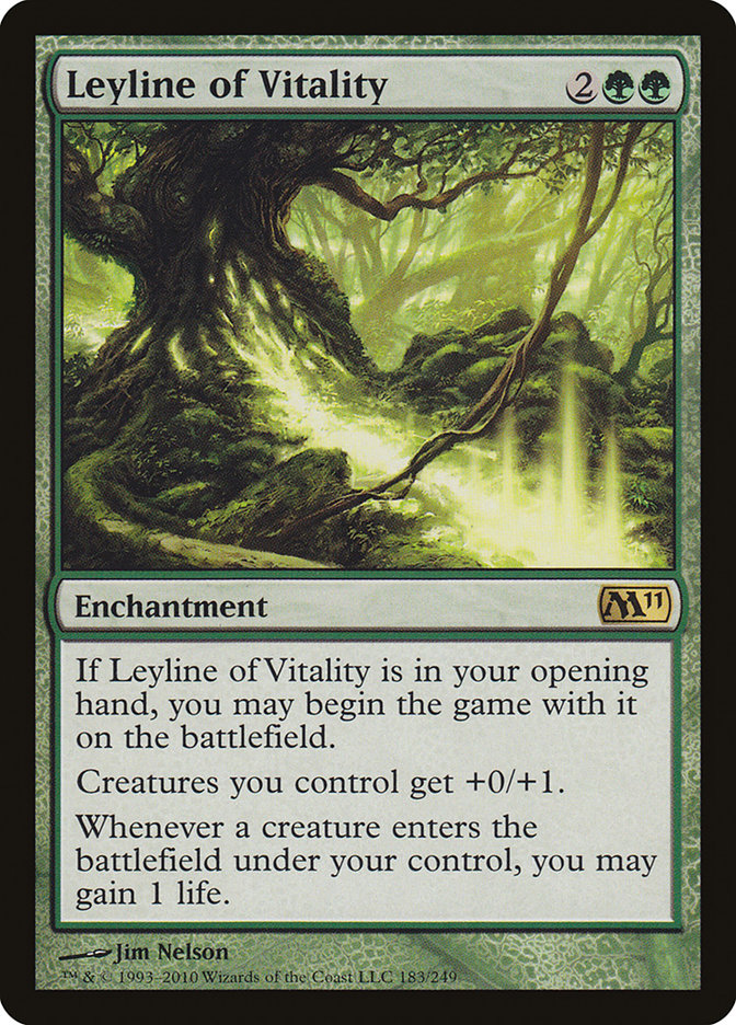 Leyline of Vitality 183 (Magic 2011 (M11))  | Good Games Adelaide SA