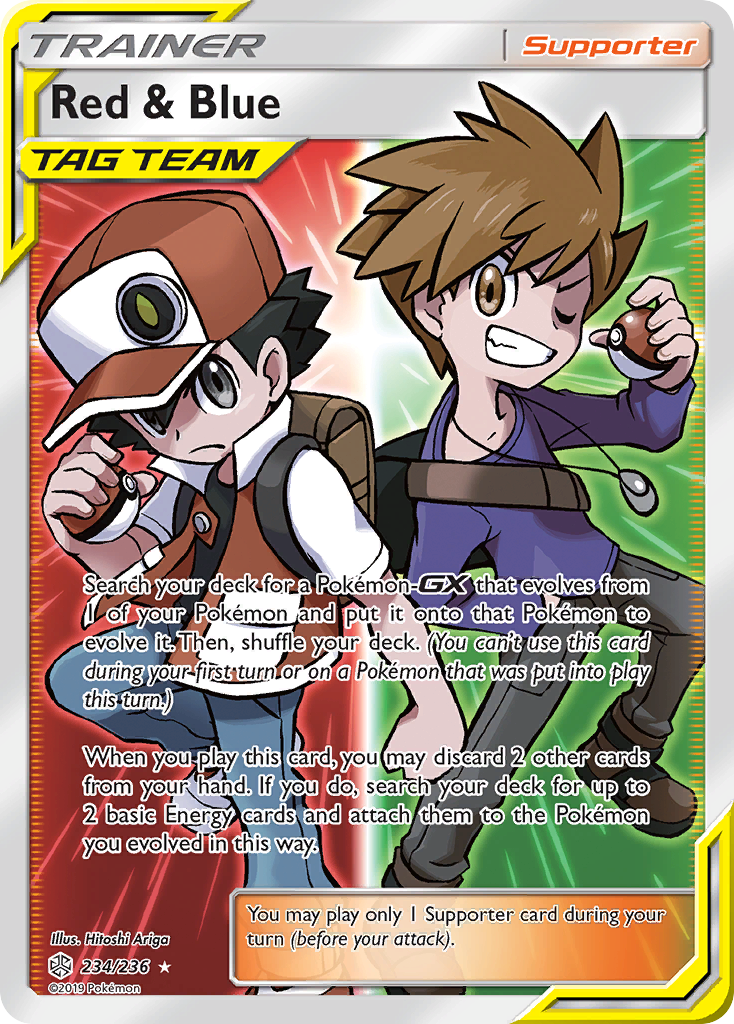 Red & Blue (234/236) [Sun & Moon: Cosmic Eclipse] | Good Games Adelaide SA