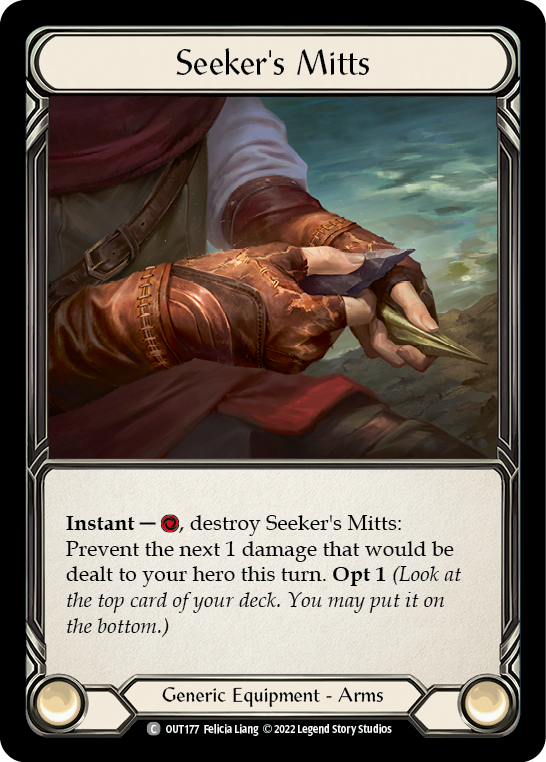 Seeker's Mitts [OUT177] (Outsiders)  Cold Foil | Good Games Adelaide SA