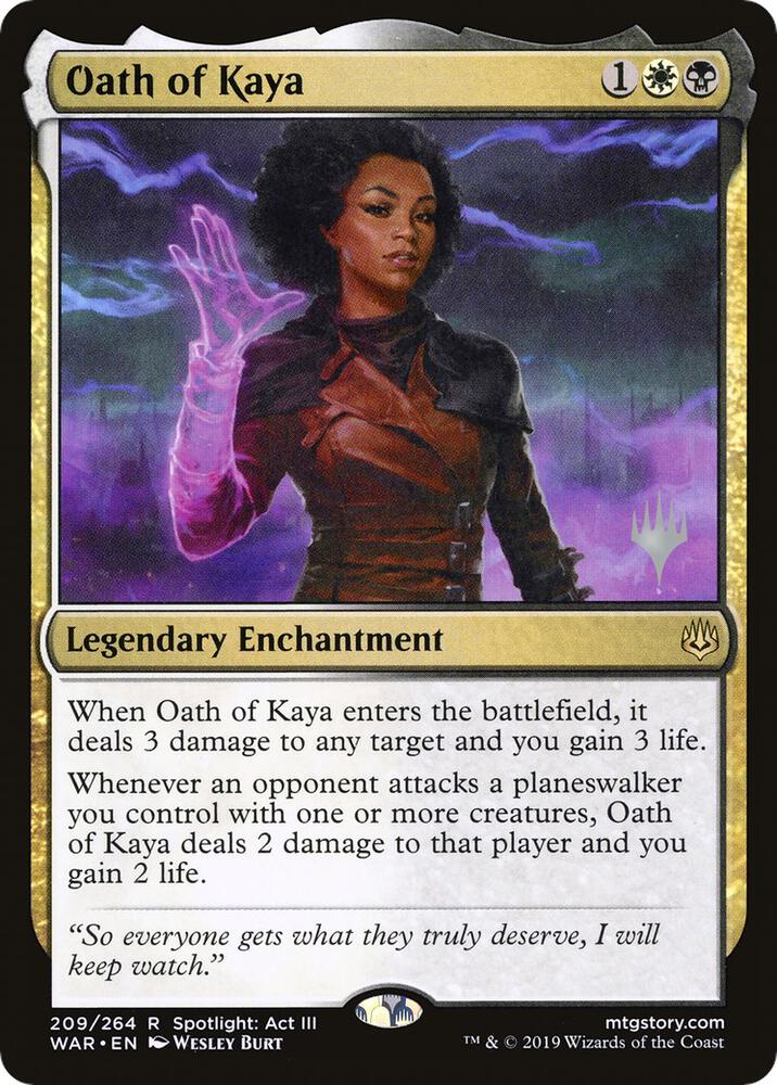 Oath of Kaya 209 (Promo Pack: Throne of Eldraine)  | Good Games Adelaide SA