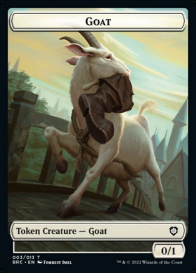 Construct (008) // Goat Double-Sided Token [The Brothers' War Commander Tokens] | Good Games Adelaide SA