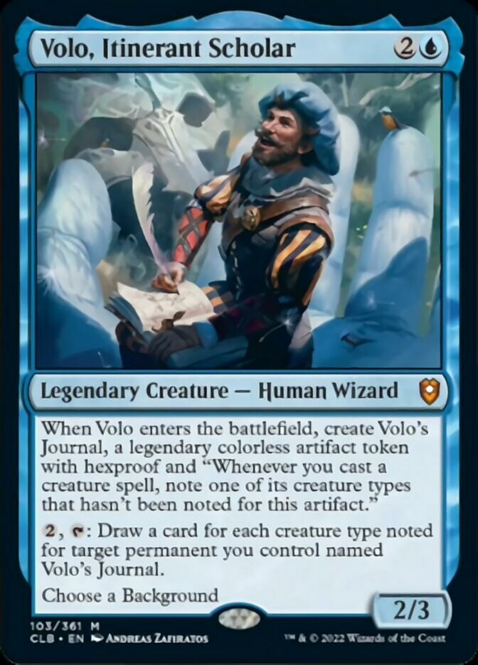 Volo, Itinerant Scholar [Commander Legends: Battle for Baldur's Gate] | Good Games Adelaide SA