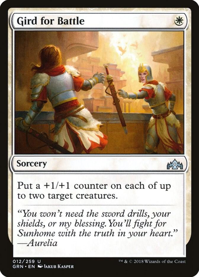 Gird for Battle 12 (Guilds of Ravnica)  - Foil | Good Games Adelaide SA