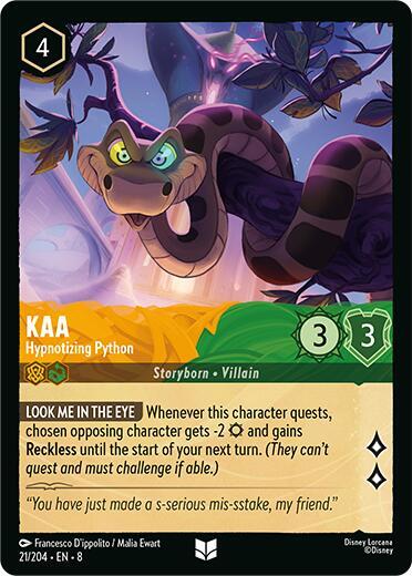 Kaa Hypnotizing Python 21/204 (Reign of Jafar)  | Good Games Adelaide SA