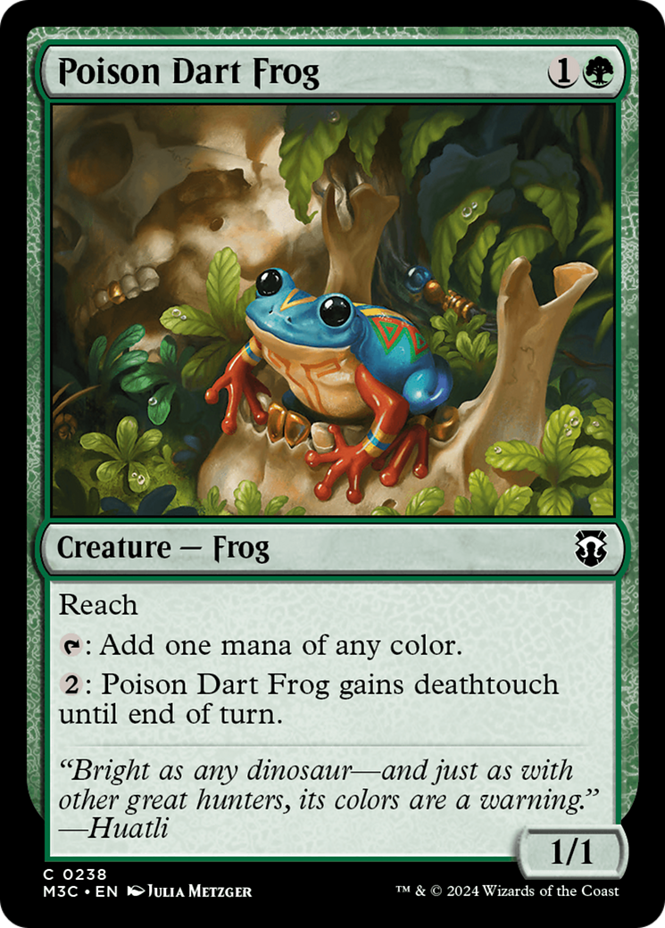 Poison Dart Frog (Ripple Foil) [Modern Horizons 3 Commander] | Good Games Adelaide SA