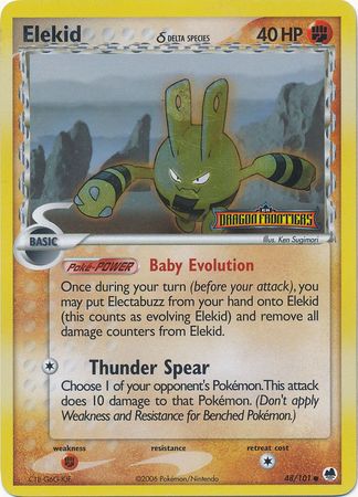 Elekid (48/101) (Delta Species) (Stamped) [EX: Dragon Frontiers] | Good Games Adelaide SA