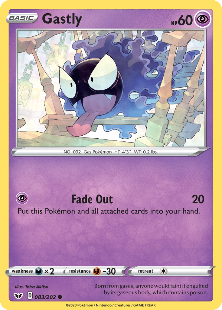 Gastly (083/202) [Sword & Shield: Base Set] | Good Games Adelaide SA