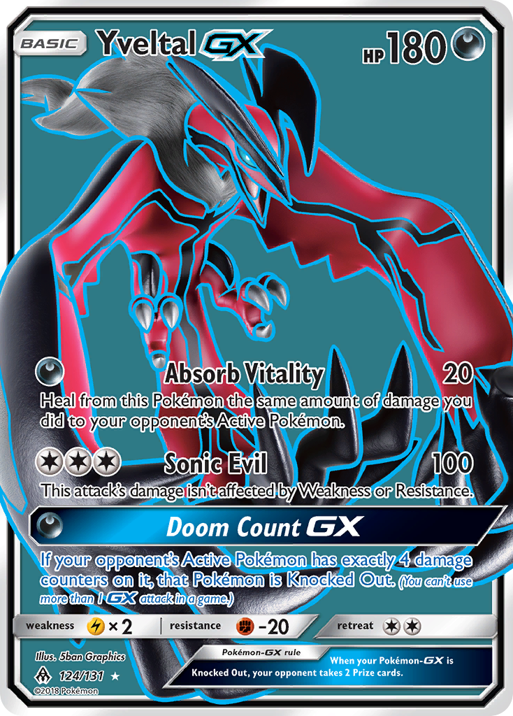 Yveltal GX (124/131) [Sun & Moon: Forbidden Light] | Good Games Adelaide SA