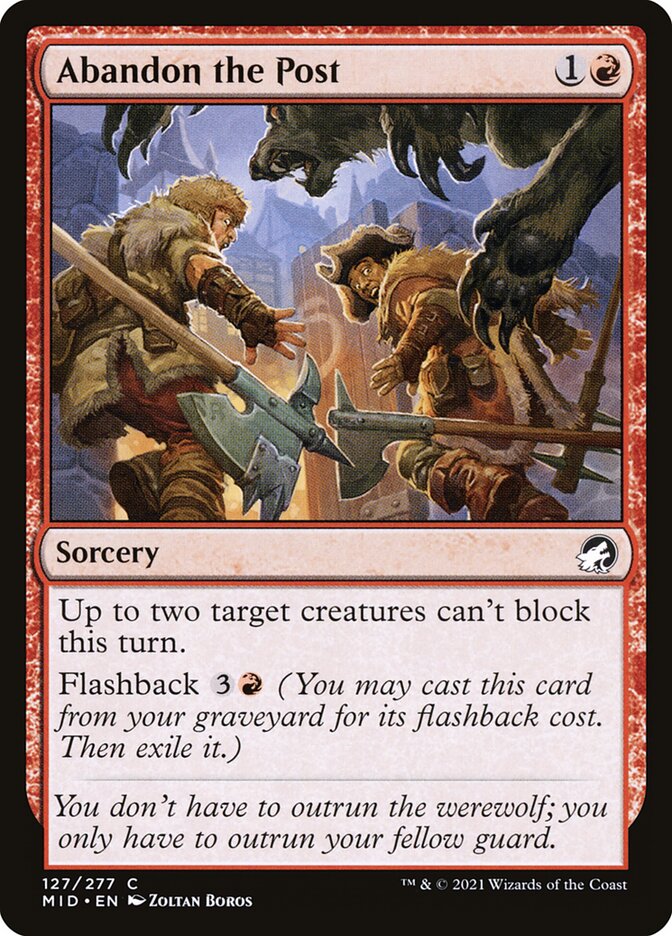 Abandon the Post 127 (Innistrad: Midnight Hunt)  | Good Games Adelaide SA