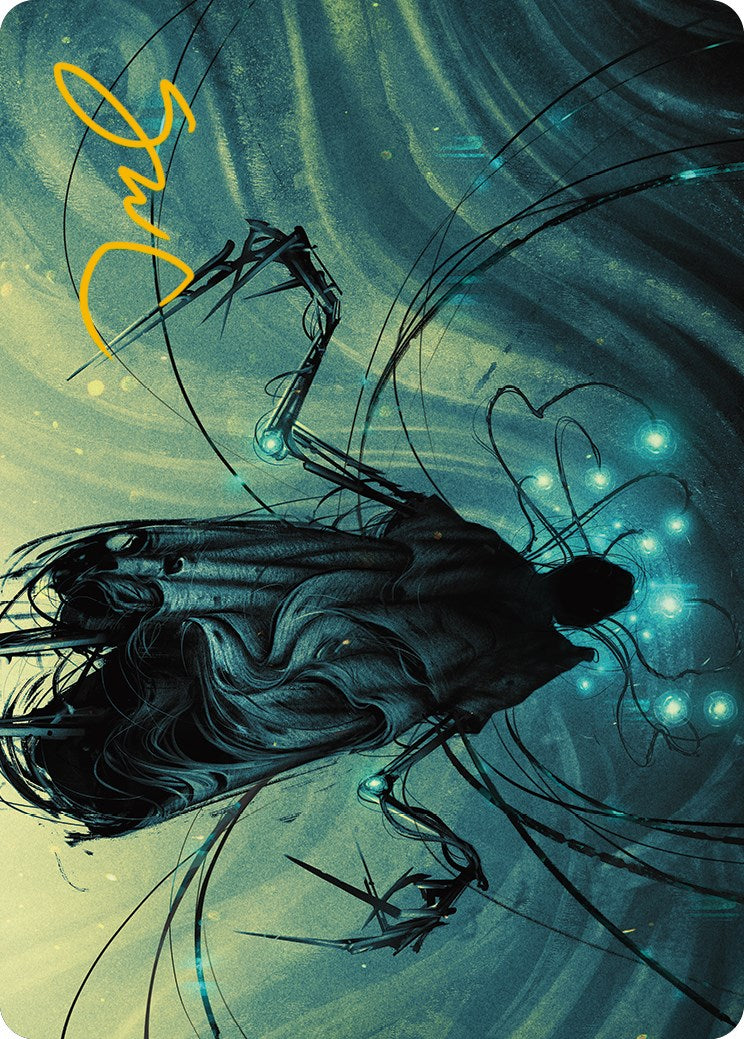 Ichor Synthesizer Art Card (Gold-Stamped Signature) [Phyrexia: All Will Be One Art Series] | Good Games Adelaide SA