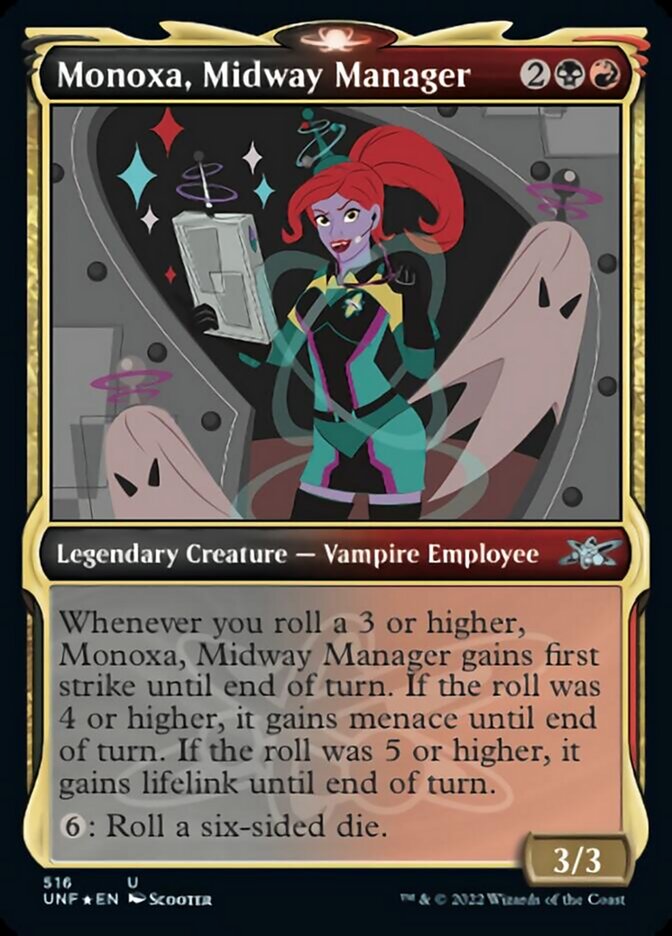 Monoxa, Midway Manager (Showcase) (Galaxy Foil) [Unfinity] | Good Games Adelaide SA
