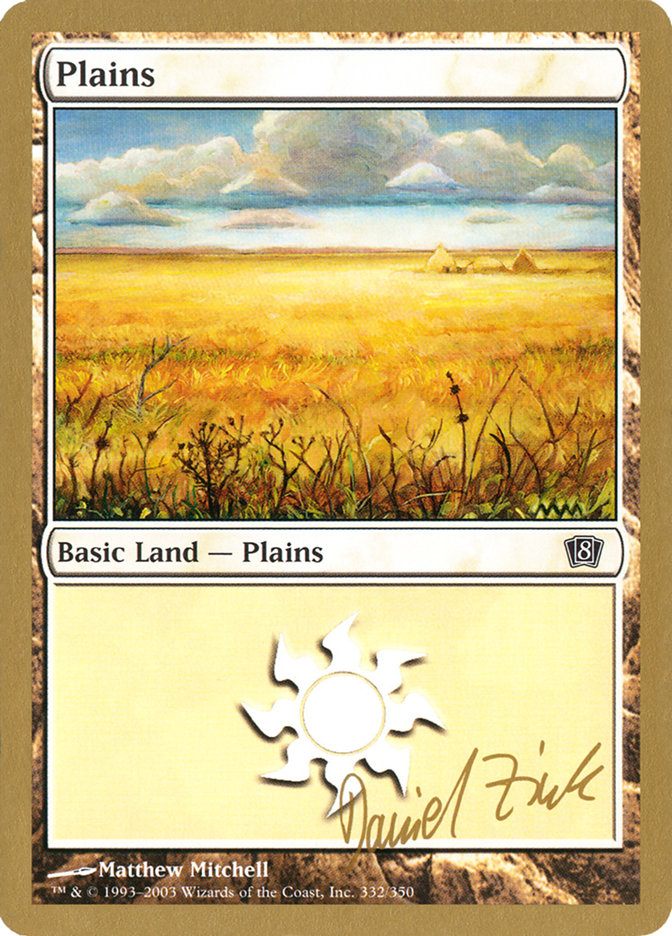 Plains (dz332) (Daniel Zink) [World Championship Decks 2003] | Good Games Adelaide SA