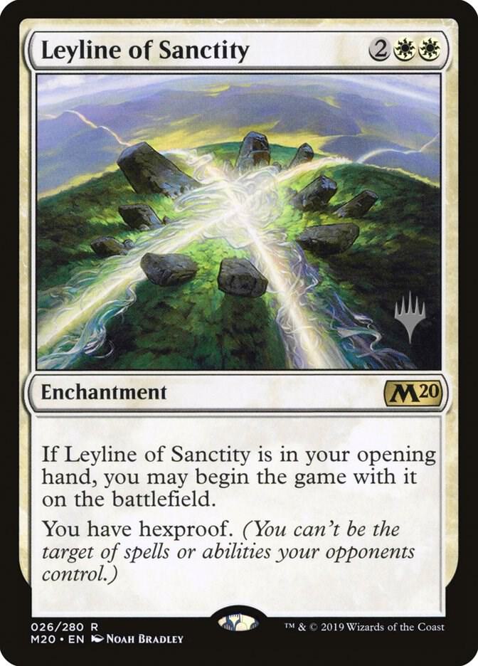 Leyline of Sanctity 26 (Promo Pack: Core Set 2020)  - Foil | Good Games Adelaide SA