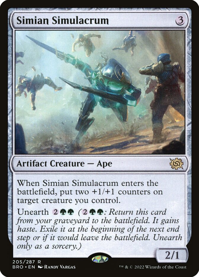 Simian Simulacrum 205 (The Brothers' War)  - Foil | Good Games Adelaide SA