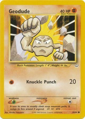 Geodude (44/64) [Neo Revelation Unlimited] | Good Games Adelaide SA