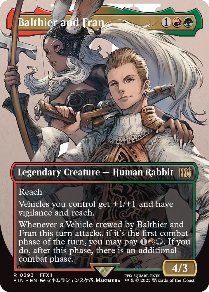 Balthier and Fran 0393 Borderless 393 (FINAL FANTASY)  - Foil | Good Games Adelaide SA