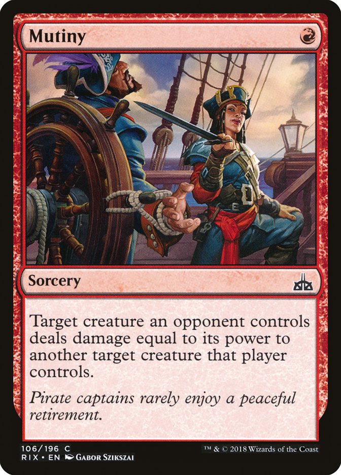 Mutiny 106 (Rivals of Ixalan)  - Foil | Good Games Adelaide SA