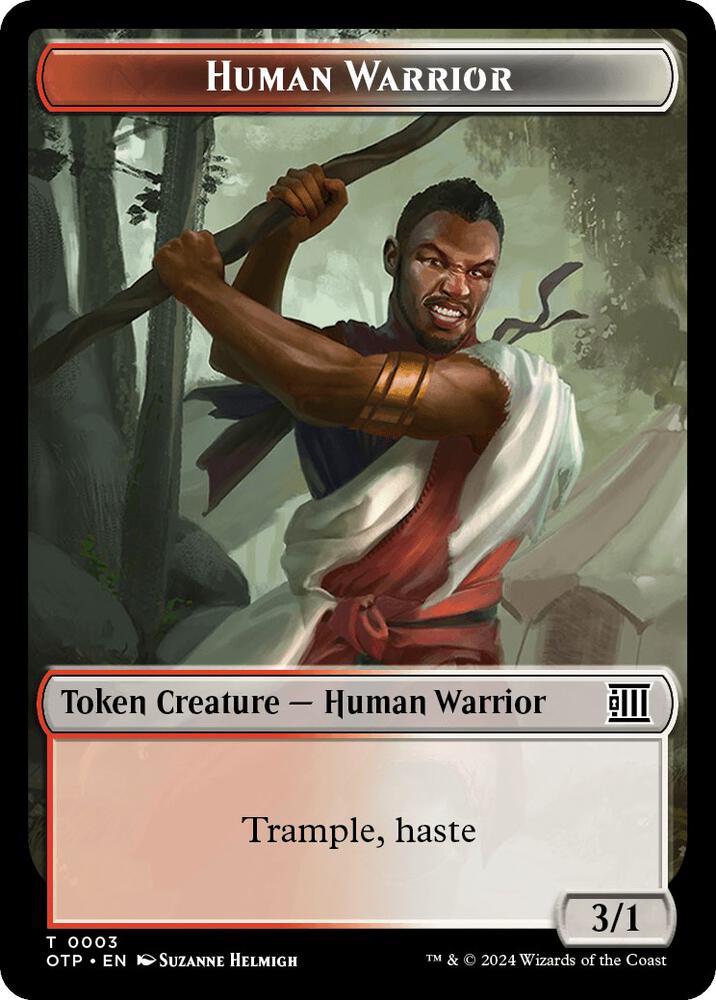Human Warrior Token 3 (Outlaws of Thunder Junction: Breaking News)  | Good Games Adelaide SA