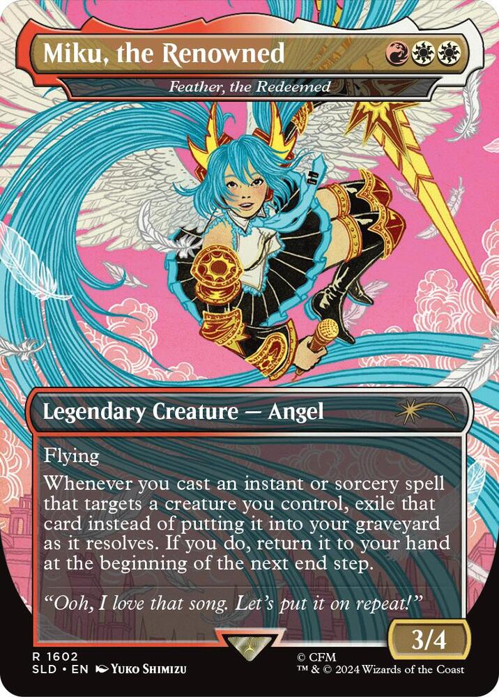 Miku the Renowned Feather the Redeemed 1602 (Secret Lair Drop Series)  | Good Games Adelaide SA