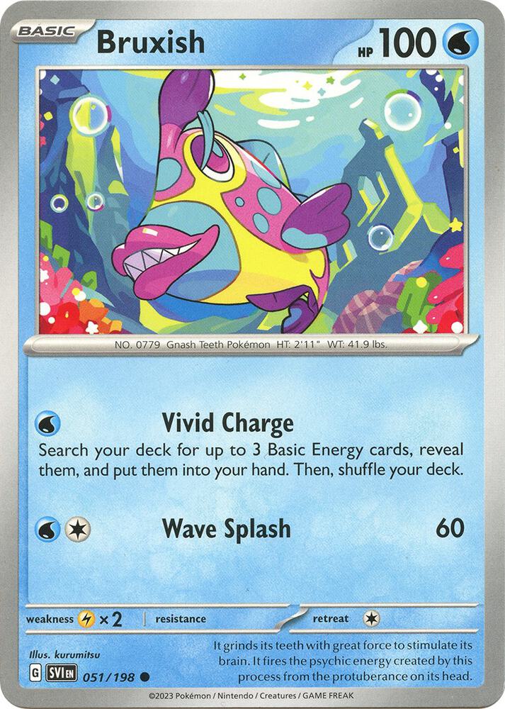 Bruxish 051/198 (SV01: Scarlet & Violet Base Set)  | Good Games Adelaide SA