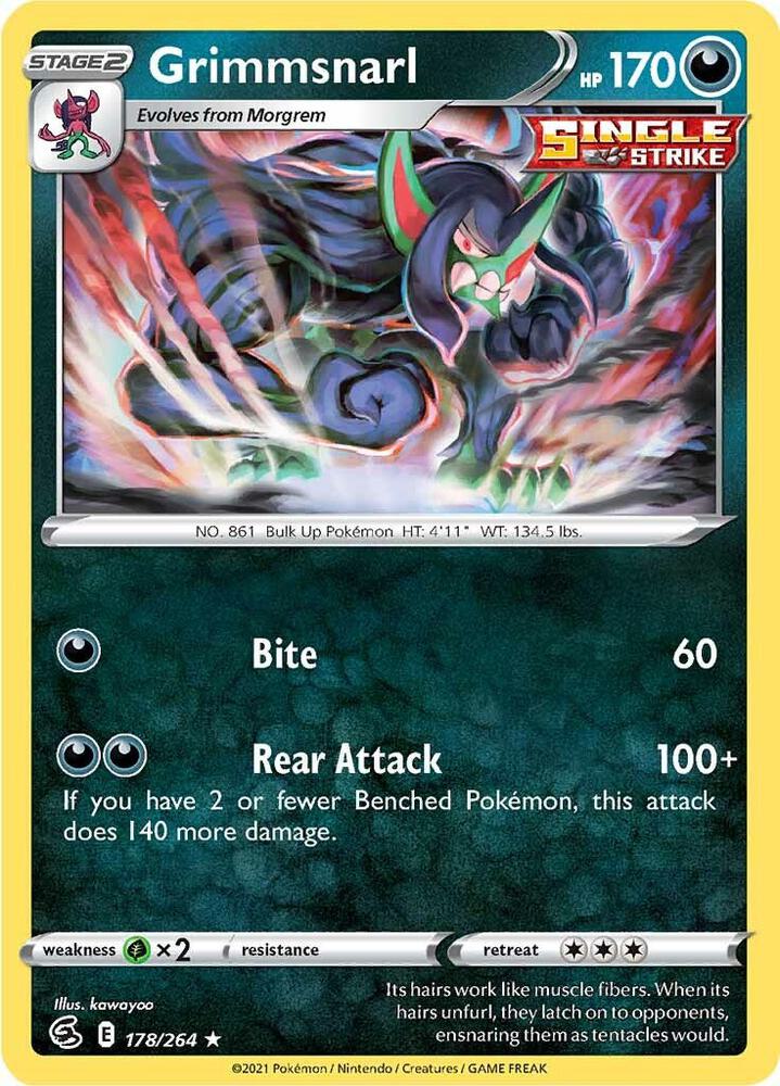 Grimmsnarl 178/264 (SWSH08: Fusion Strike)  - Holofoil | Good Games Adelaide SA