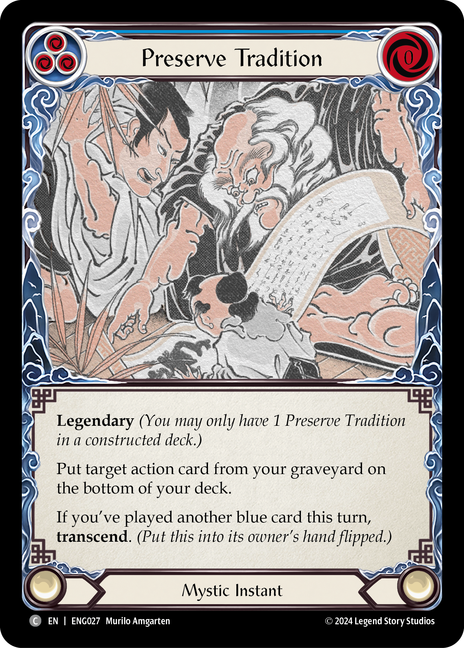 Preserve Tradition [ENG027] (Part of the Mistveil Enigma Blitz Deck) | Good Games Adelaide SA