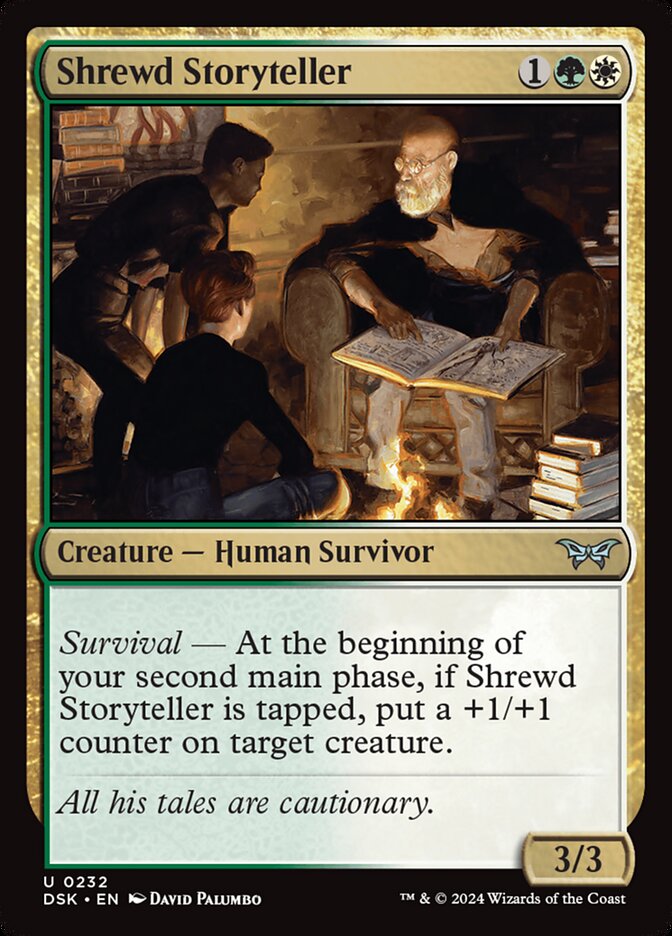 Shrewd Storyteller 232 (Duskmourn: House of Horror)  - Foil | Good Games Adelaide SA