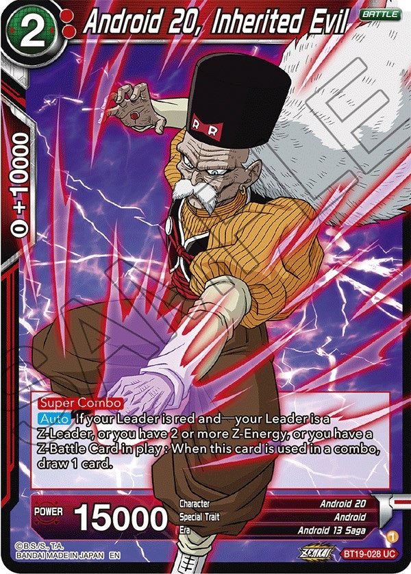 Android 20, Inherited Evil (BT19-028) [Fighter's Ambition] | Good Games Adelaide SA